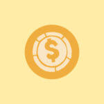 yellow symbol of dollar sign